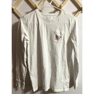 Vineyard Vines Youth Size 16 Happy New Year Long Sleeve T-Shirt Pink Whale